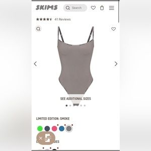 Skims Cotton Logo Bodysuit
